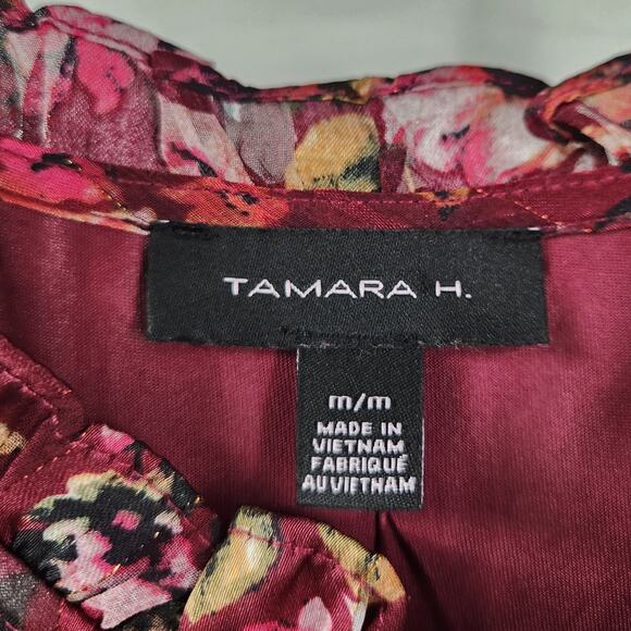 Tamara H Floral Long Sleeve Top - Women's Size Medium - Picture 3 of 5